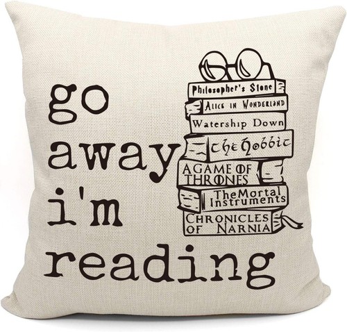 Book reading nook throw - book,