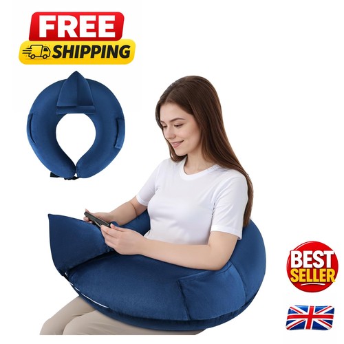 Ergonomic velvet lap pillow - lap,