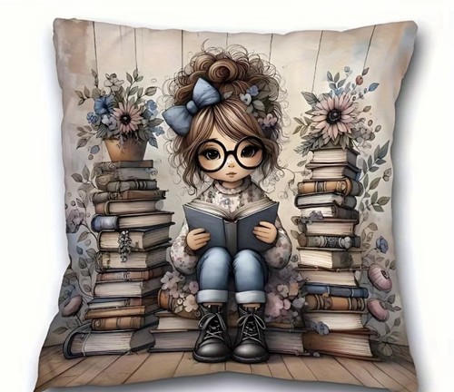 Bookish cute girl reading - bookish,