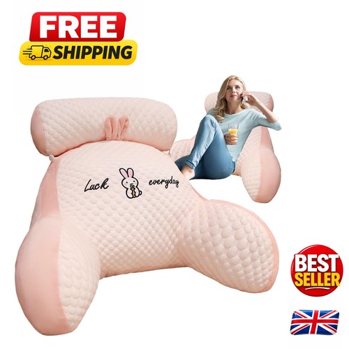 Luxury pink reading pillow - luxury, xl