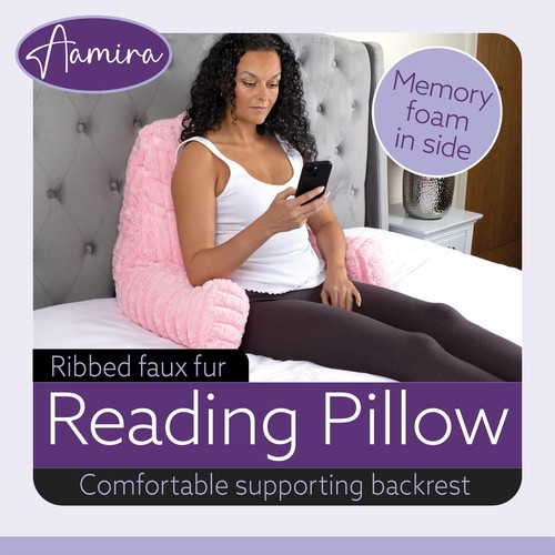 Pink reading pillow shredded - pink,