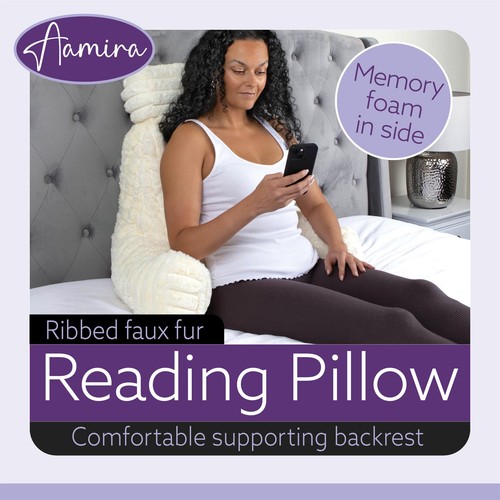 Cream reading pillow shredded - pillow,