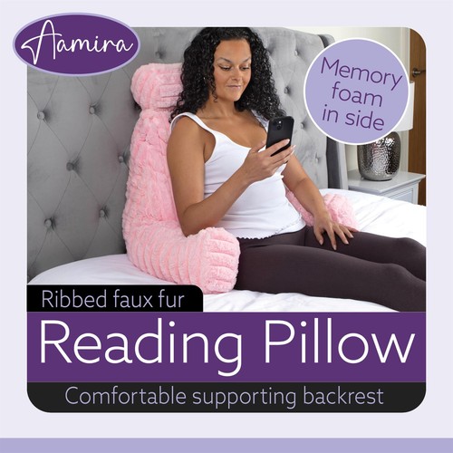 Pink reading pillow - pink,