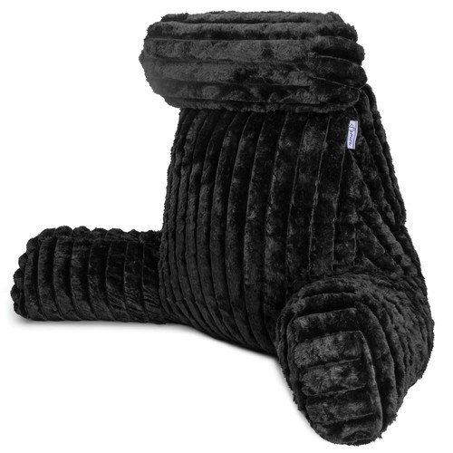 Black reading pillow - black,