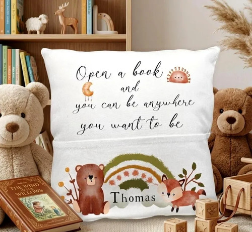 Personalised reading pillow